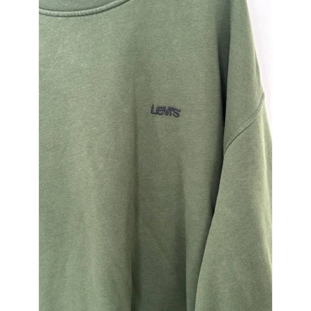 Levi's Men's Crewneck Sweatshirt Size 4XL Green Pullover Relaxed Fit
